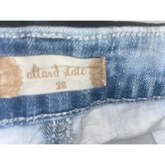 Altar’d State Distressed Womens Denim Shorts Size 28 (U) - Picture 7 of 8